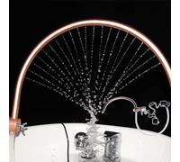 Water Circulation Rack, Head Spa Equipment Frame, Portable Waterfall Massage Salon Spa Equipment, Head Care, 180° Arc Design, 21 Water Outlets