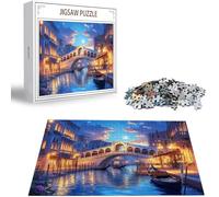 Water City Jigsaw Puzzle 2025 Puzzle 2000 Pieces, Jigsaw Puzzles for Adults 2000 Piece Night View Wooden Puzzles for Adults, Challenging Game Toys Jigsaws for Wall Decor and Gifts Christmas H-1238