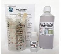 Water Clear Casting Cast Resin (Polyester) with Colour Pigments & Accessories. Various Size Kits Available 0.5kg, 1.0 Kg, 2.0 Kg and 5.0 Kg (0.5kg Resin only)