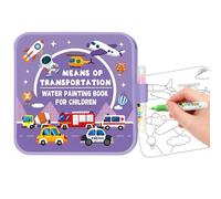 Water Color Book - Reusable Educational Toys Featuring Kids Watercolor Workbook Travels Activity Design | Portable Art Tool For Home School Classroom Travel Airplane Play Drawing Arts Crafts Christmas