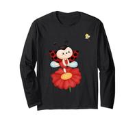Water Color Cute Ladybug Funny Unisex Design Men Women Tee Long Sleeve T-Shirt