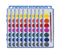 Water Color Paint Sets For Kids, 10pcs 8 Colors High Pigment Paints