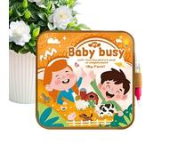 Water Coloring Book, Educational, Paper, PP, Kindergarten Learning Book, Kids Craft Activity, Travel-Friendly, Eco-Friendly, for Boys and Girls