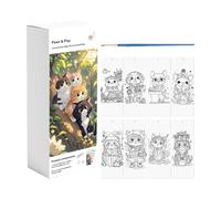 Water Coloring Book for | Creative Water Activity Drawing Book Kit Cute Animals Theme with Pen | For Boy, Girl, Adult, Travel, Home, School and Garden