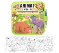 Water Coloring Book | Reusable Educational Learning Toys | Watercolor Paint Book Learning Toys - for Children Education Play Home Travel Classroom Airplane School