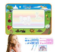 Water Coloring Mat | Clear Water Doodle Mat - Dust-free Drawing Doodle Mats 80x60cm with Pen Tools, Birthday Christmas