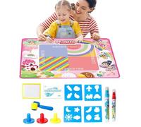 Water Coloring Mat, Water Doodle Mat - 39X31 Inch Doodle Drawing Mat with Pen and Brush - Multifunctional Drawing Mat for Painting Mat, Mat