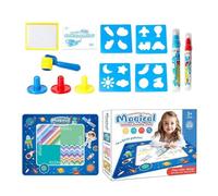 Water Coloring Mat, Water Doodle Mat, Reusable Water Doodle Mat 100X80cm with Pen and Brush | Educational Drawing Materials for Painting Mats, Acts