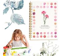 Water Colour Paints Sets, Watercolor Painting Book with Supplies, Watercolor Workbook for Kids Adults Beginner (Flowers)