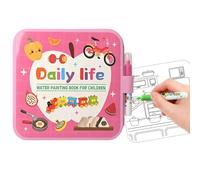 Water Colouring Book for Children, Educational Activities for Learning - Watercolour Coloring Book and Painting Activities, for Art Crafts Boys Girls Home School Travel Birthday