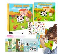 Water Colouring Book - Reusable Educational Toy for Arts and Crafts - Magic Watercolour Colouring Books - For Birthday, Christmas, Holidays, Festive Occasions, School and Home