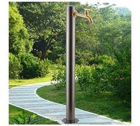 Water Column Faucet - Brass Outdoor Water Dispenser & Fountain, Antifreeze Design for Garden, Patio Use, Bottom Water Inlet Style 1