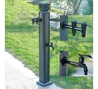 Water Column Garden Faucet Hose Bib Water Column Outdoor Faucet Vertical Garden Water Column Water Spigot Frost Free Water Tap,B,with 2 Faucets,110Cm-With Short Faucet-11