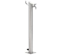 Water Column Stainless Steel Silver 95cm x 7.6cm Freestanding Outdoor Garden Tap