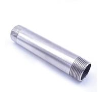Water Connection 1/8" 1/4" 3/8" 1/2" 3/4" 1" 1-1/4" 1-1/2" Male X Male Threaded Pipe Fittings Stainless Steel SS304(150mm,DN10)