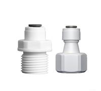 Water Connection Adapter 1/4 In To 1/2 In For Reverse Osmosis Pre Filters Water Purifier Post Filters And Plumbing Branch Lines