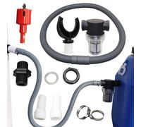 Water Connector Kit - Rainwater Diverter Kit, Water Filler Kit, Downpipe Water Connecting Kit For Linking 2 Water Butts, Rain Barrel, Water Collection System Catch Rain Water