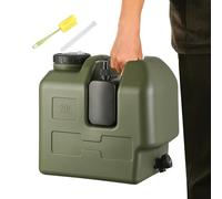 Water Container for Camping - Leak-Proof with Cleaning Brush | Camping Water Storage Jug with Spigot | for Outdoor Fishing Picnic Travel Survival Backpacking Road Trip Hunting Family Drinking