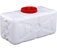 Water Container White Plastic Bucket Food-Grade Rectangular Thickened Water Tower with Faucet Household Water Storage Outdoor Travel Camping Water Tank (200l)