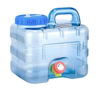Water Container with Tap, Camping Hiking Water Bucket Portable Container, Driving Water Tank Water Bottle Carrier for Outdoor Travel Bucket Home Emergency Drinking Storage Kettle (7.5L)