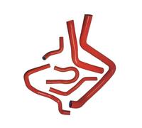 Water Coolant Pipe Compatible with Civic for Si-R Si VTi DEL SOL for Type-R DC2 EK4 EK9 B16A B16B B18A 1992 1993-1999 2000 Silicone Radiator Hose Kit(Red)