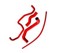 Water Coolant Pipe Compatible with Infiniti for G35 V35 Z33 VQ35DE 2006 2007 2003 2004 2005 Truck Silicone Engine Tube Coolant Radiator Water Tank Hose(Red)