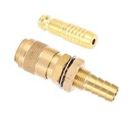 Water Cooled Gas Adapter Brass Welding Torch Gas Water Quick Connector for PTA DB MIG TIG (10mm)