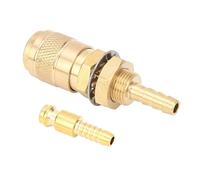 Water Cooled Gas Adapter Brass Welding Torch Gas Water Quick Connector for PTA DB MIG TIG (6mm)