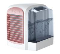 Water-Cooled Portable Air Conditioner Personal Mini Humidifier 380ml Tank Fan Cool Machine 3 Speeds & 3 Modes Gear Portable Chiller Rapid Temperature Reduction for Hot Days Bedroom,Travel,and Office