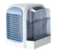 Water-Cooled Portable Air Conditioner Personal Mini Humidifier 380ml Tank Fan Cool Machine 3 Speeds & 3 Modes Gear Portable Chiller Rapid Temperature Reduction for Hot Days Bedroom,Travel,and Office