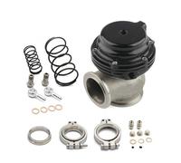 Water Cooler 44mm Wastegate External Turbo with Flange Hardware MV-R Water Cooled Red Blue Black Recirculation Valve(Black)