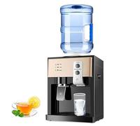 Water Cooler Dispenser, Top Loading Hot & Cold Water Dispenser for Bottles, Easy to Set Up for Kitchen or Office, Mains Plug Socket Required