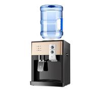 Water Cooler Hot & Cold Water Dispenser Reliable, Compact Countertop Bottled Water Dispenser Designed for Use in Your Kitchen or Office. Easy to Set Up, Mains Plug Socket Required champagne-gold