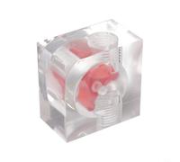 Water Cooling Flow Meter with G1/4 Thread, Acrylic Build for Reliable Coolant Measurement and Enhanced Performance (D)