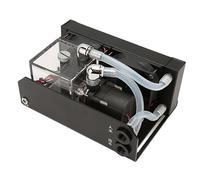 Water Cooling Pump Tank, 12V 10W Ultra-Quiet CPU Cooled Water Pump 300ML Water Cooling Tank with Dual Cooling Fan, Maximum 600L/h for PC CPU Liquid Cooling System (7.9x5.5x4.4in)
