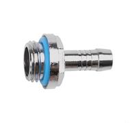 Water Cooling System Barb Fitting G1/4 Thread Two-Touch Design for PC Soft Tube 9mm OD Flexible Connection Silver(7.2MM)
