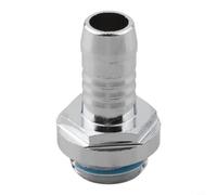 Water Cooling System Barb Fitting G1/4 Thread Two-Touch Design for PC Soft Tube 9mm OD Flexible Connection Silver(9MM)