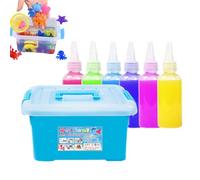Water Creative Kit - 3D Creative Toy (9 Colors), Educational Magic Gels for Crafts, Food Grade Material with Moulds and Box | Gift Girl Boy 5+