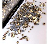 Water Crystal Glass Variety Pack Nail Art Rhinestone DIY Nail Decoration Add an Elegant Touch to Your Nails