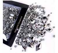 Water Crystal Glass Variety Pack Nail Art Rhinestone DIY Nail Decoration Add an Elegant Touch to Your Nails