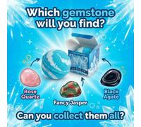 KDMD Water Crystal Ocean Drift Bath Bomb with Hidden Gemstone in Blue