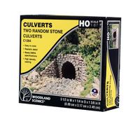 Water Culverts Scenery, Choose From 4 Types -Unpainted Woodland Scenics OO / HO