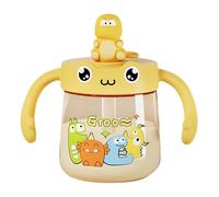 Water Cup Dinosaur - 300ml Graduated Scale Drinking Cups, Detachable Easy-Clean Student Waters Bottle, Anti-Colic Cartoon Milk Mug, Reliable Accessory Case | for Home/School/Daycare