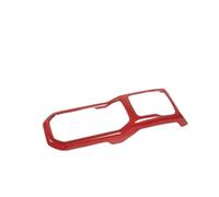 Water Cup Holder Cover For Jeep For Wrangler JL 2018-2023 | Car Front 4WD Decoration Gear Shift Panel Interior Mouldings Accessories(Red Carbon Fiber)