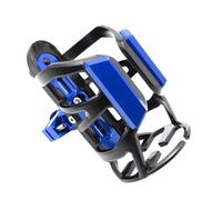 Water cup holder Universal Motorcycle Accessories Beverage Water Bottle Cage Drink Cup For Y-AMAHA MT07 MT09 MT10 MT15 MT 07 09 10 SP FZ09 FZ07(Blue)