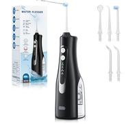 Water Dental Flosser 300ML Portable - 4 Modes Cordless Oral Irrigator - Rechargeable IPX7 Waterproof - Water Dental Piks for Cleaning for Home Travel