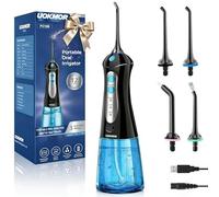 Water Dental Flosser Pick for Teeth: Cleaning and Flossing with 3 Mode from 30-100 Psi, Ipx7 Waterproof Portable Rechargeable Cordless Oral Irrigator for Adults Braces and Dental Care Home Travel