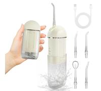 Water Dental Flosser Pick for Teeth, Rechargeable Oral Irrigator for Home and Travel, Collapsible Water Teeth Cleaner for Braces and Dental Care, Waterflosser for Oral Hygiene