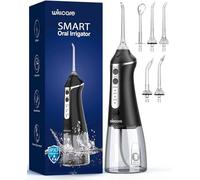 Water Dental Flosser, Portable Oral Irrigator with 300ML Water Tank, IPX7 Waterproof, Rechargeable, 4 Modes for Deep Teeth Cleaning, Travel-Friendly