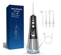 Water Dental Flosser Teeth Pick Portable and Rechargeable IPX7 Waterproof Personal Orthodontic Supply Water Teeth Cleaner for Home Travel Dental Oral Irrigator, Selection of Modes (K708Pro)
